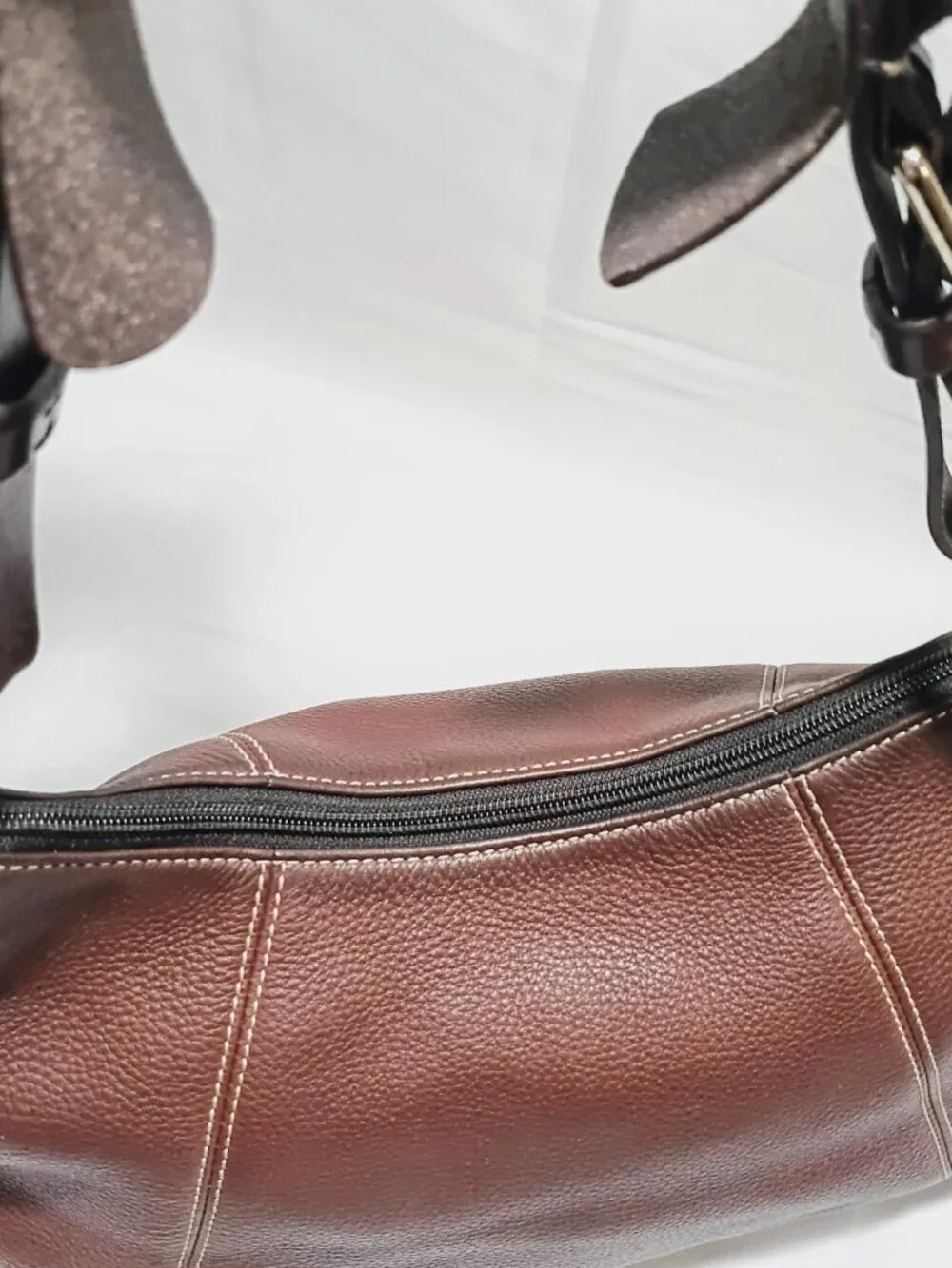 Dooney & Bourke East West Pebbled Leather Hobo, EUC
